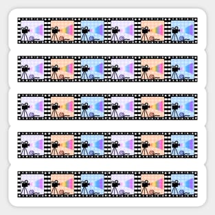 Movies and colors Sticker